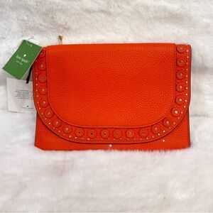 Kate Spade Madison Ave boutique Vita Clutch with Stud Accents NWT fall perfect